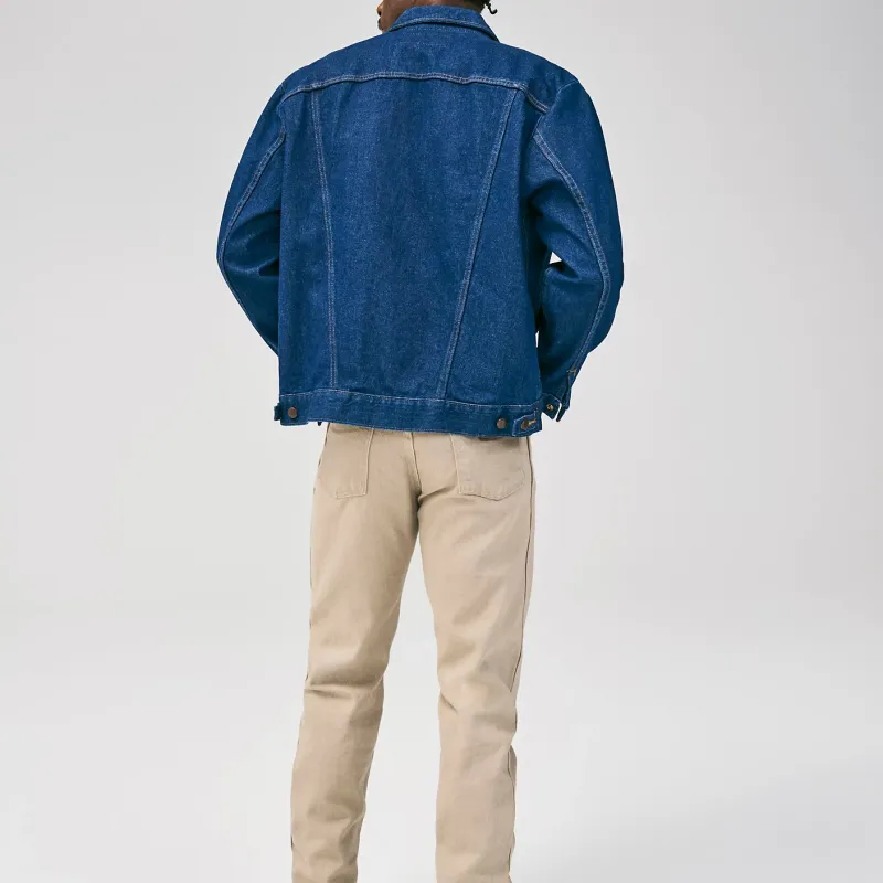 WRANGLER Denim Jacket Men's Dark Blue-3