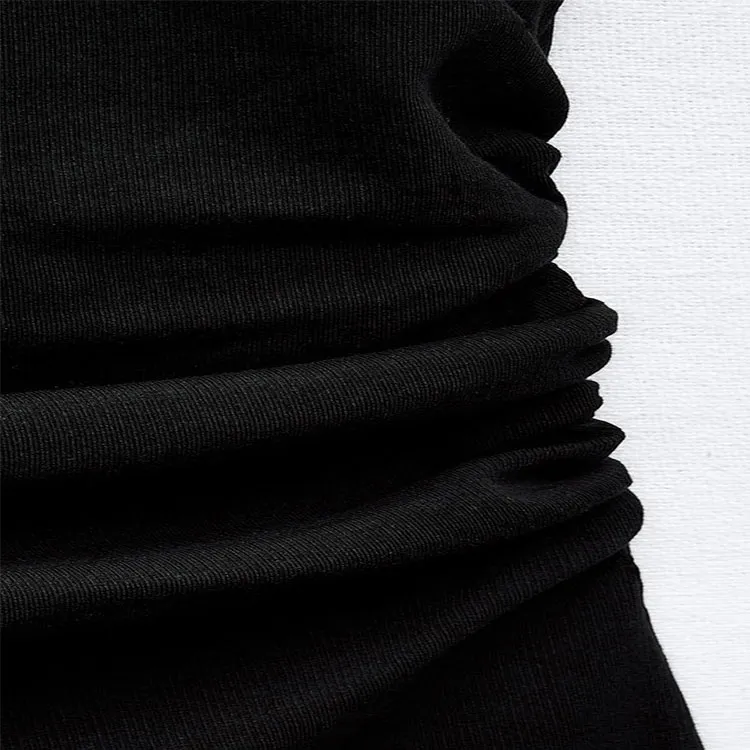 ZARA Short Sleeved Dresses Women's Black-3