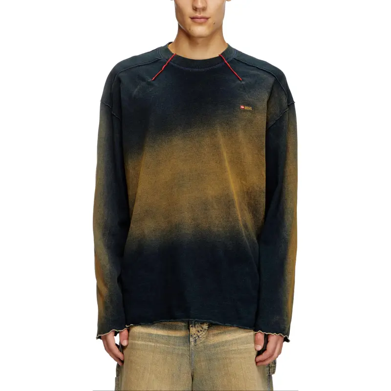 DIESEL FW24 T Shirt Men's Blue/Brown-2
