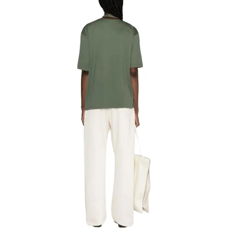 Lemaire Foulard T Shirt 'Smoky Green'-4