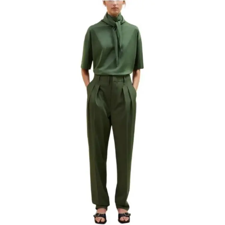 Lemaire Foulard T Shirt 'Smoky Green'-2