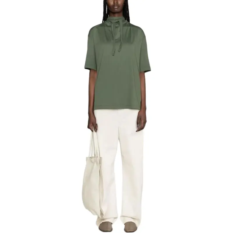 Lemaire Foulard T Shirt 'Smoky Green'-3