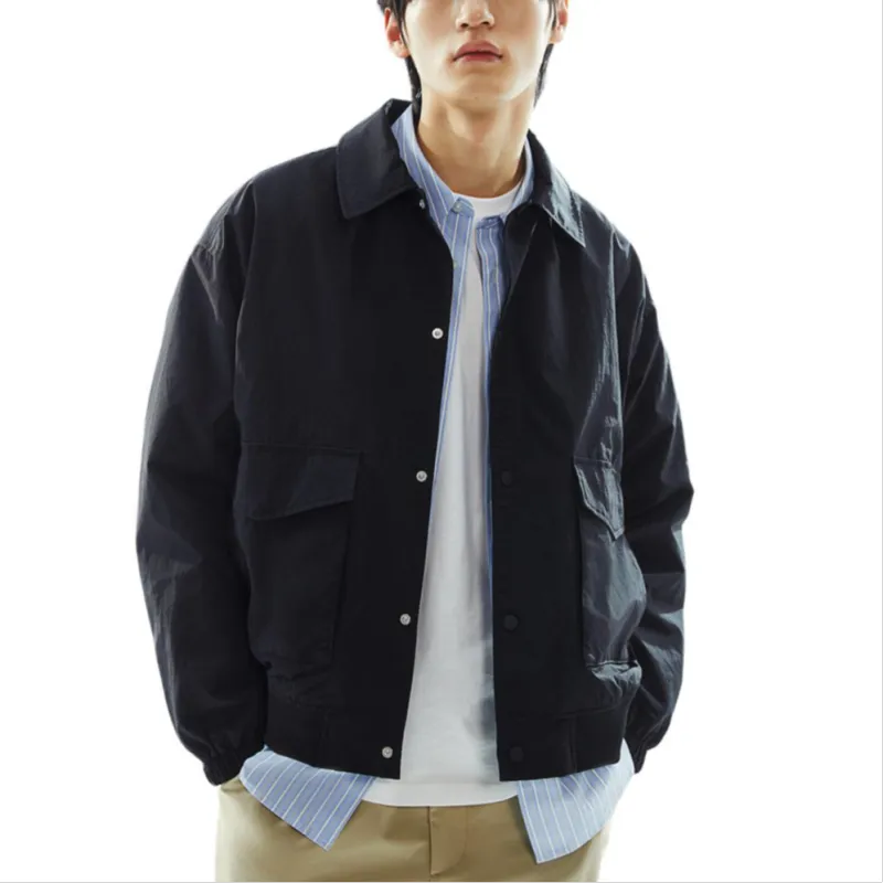 H&M Jackets Men Black-1