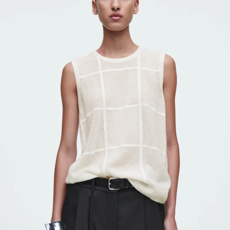 COS Tank Tops Women's Ivory-3