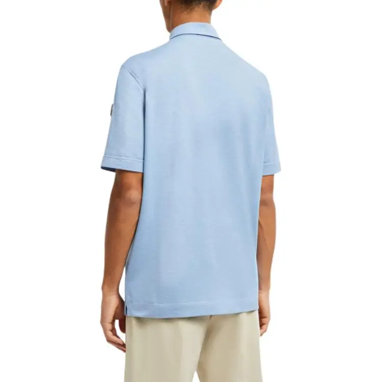 Moncler Double Leather logo Polo Shirt-3