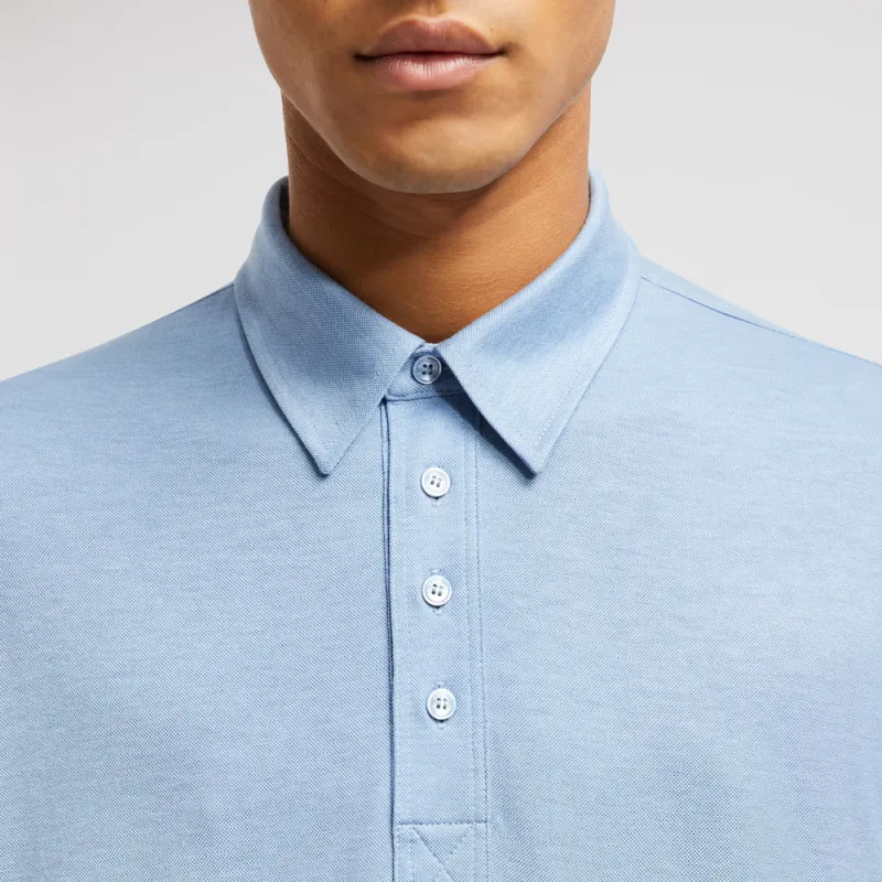 Moncler Double Leather logo Polo Shirt-5