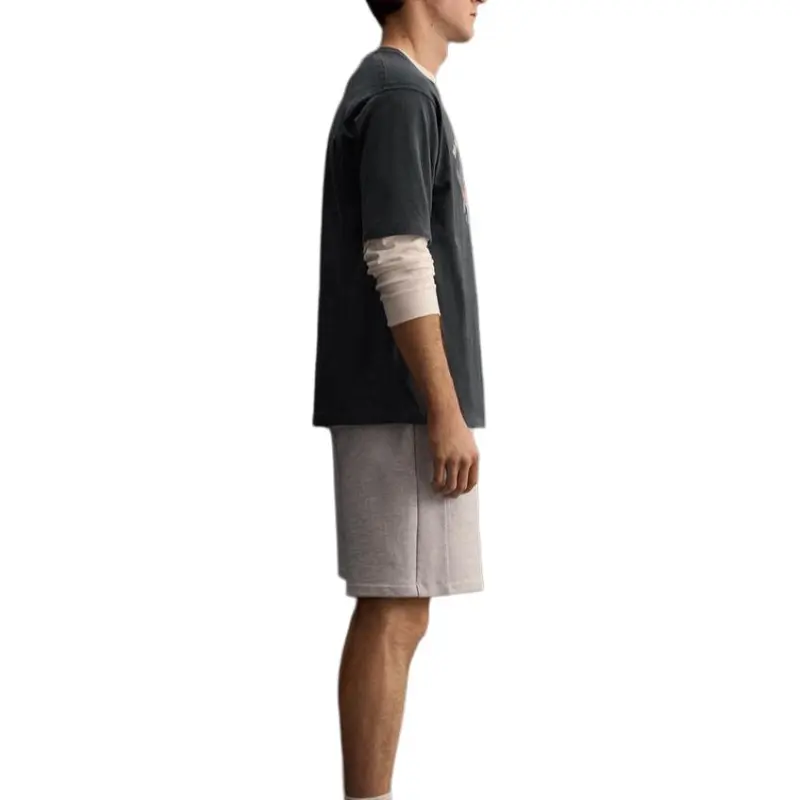 ZARA T Shirts Men Sea Blue-4