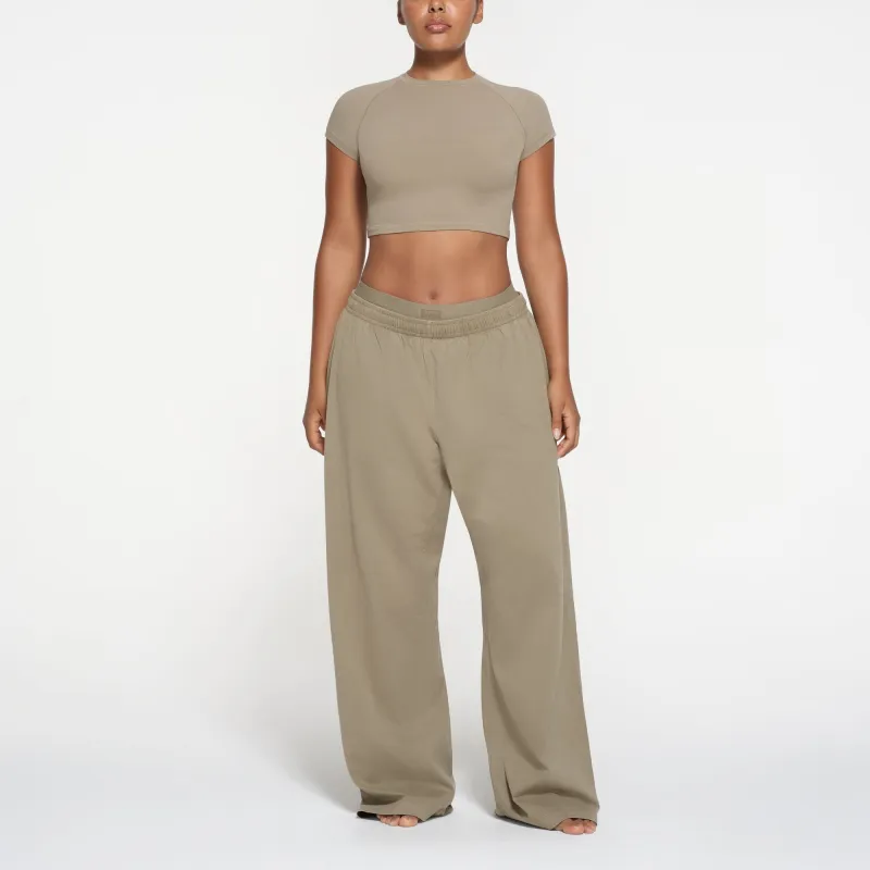 SKIMS Raglan Sleeve T Shirt Women's TAUPE/Taupe-1