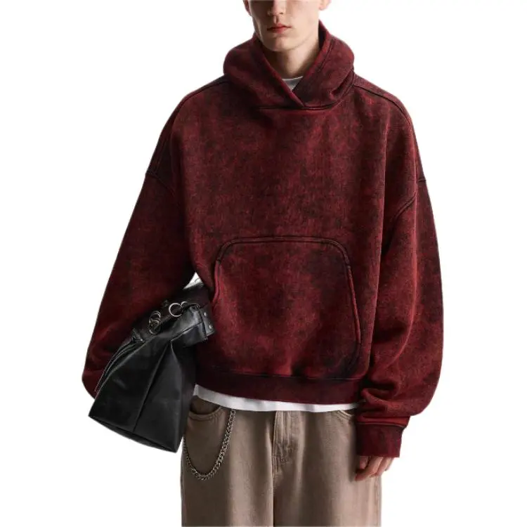 ZARA Sweatshirts Men Red-2