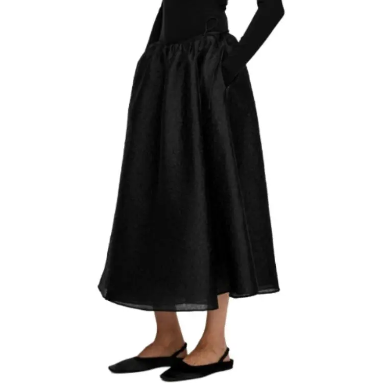 ARKET Casual Long Skirts Women's Black-1