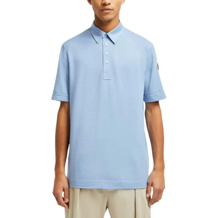 Moncler Double Leather logo Polo Shirt-1