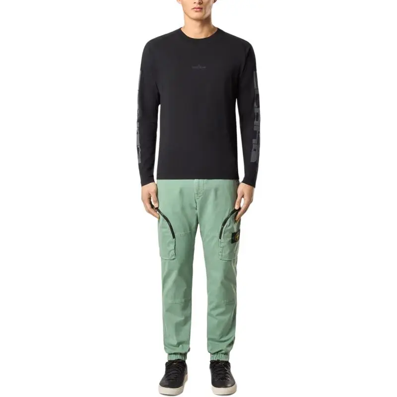 STONE ISLAND Casual Pants Men Mint Green-2
