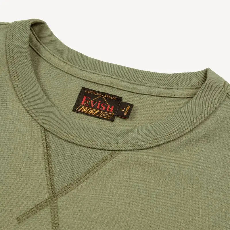 PALACE X Evisu Logo T Shirt-1