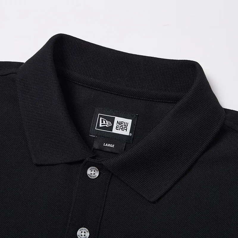New Era Polo Shirt Unisex Black-5