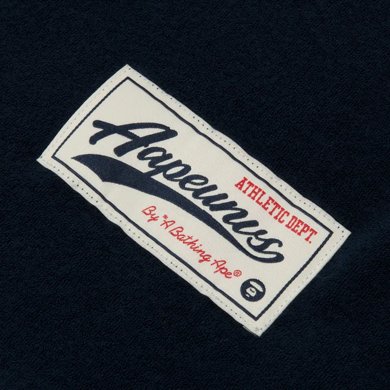Aape Logo patch Striped Polo Shirt-3