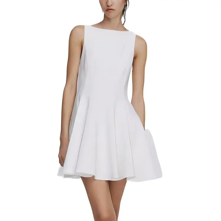 ZARA SS25 Sleeveless Dress Women's White-2