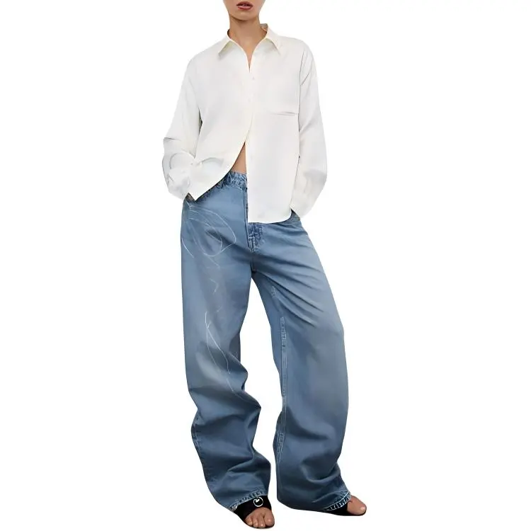 ZARA Valentine's Day Collection Jeans Women's Blue-2