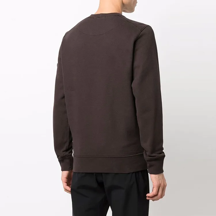 STONE ISLAND 63020 Brushed Cotton Fleece Crewneck-3