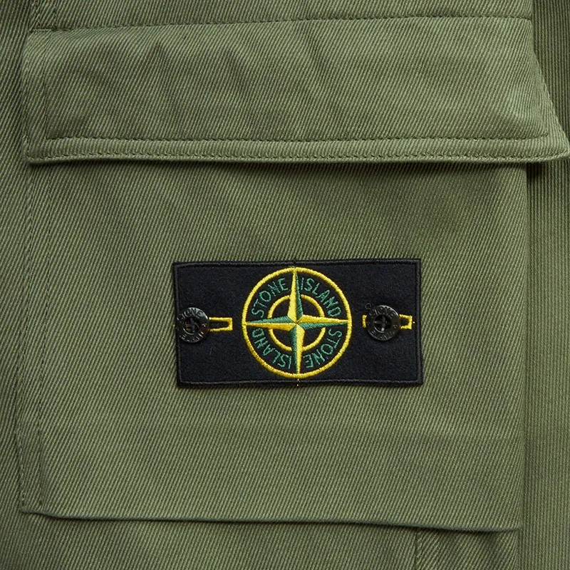 STONE ISLAND Cargo Pants Men Gray Green-5
