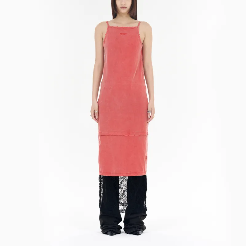 WE11DONE Sleeveless Dresses Women's Red-3