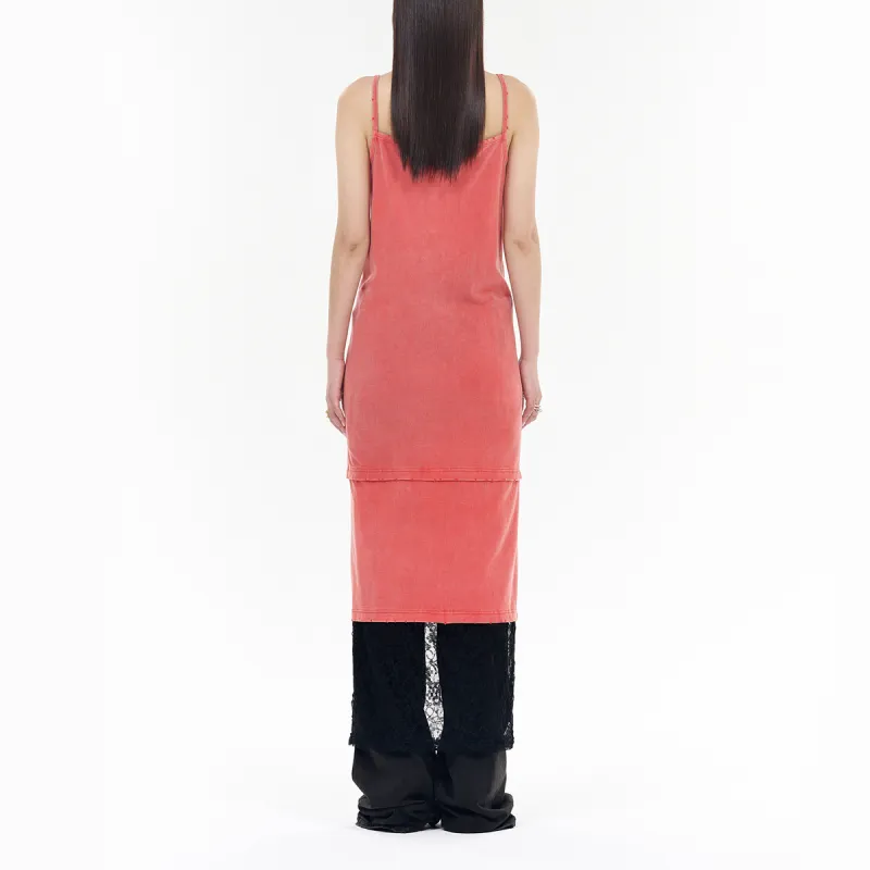 WE11DONE Sleeveless Dresses Women's Red-4