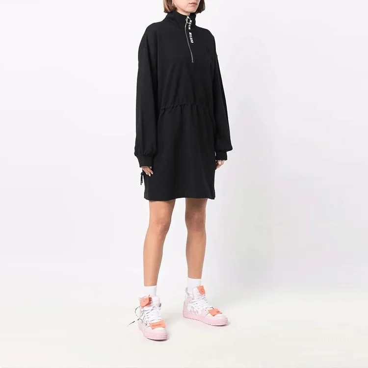 MSGM Long Sleeved Dresses Women's Black-3