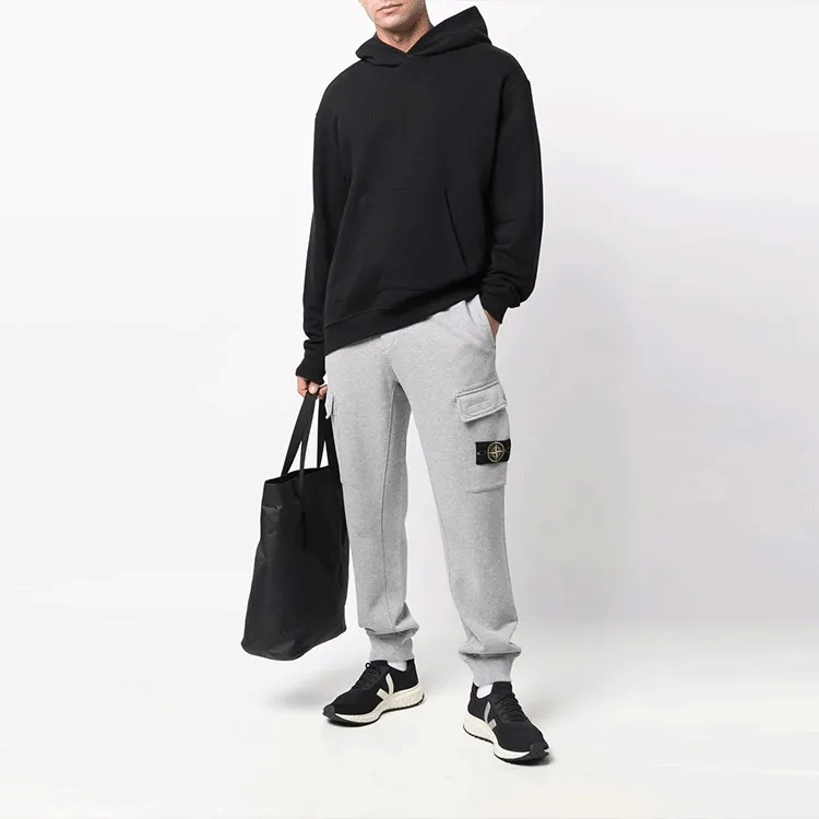 STONE ISLAND Cargo Pants Men Gray-1