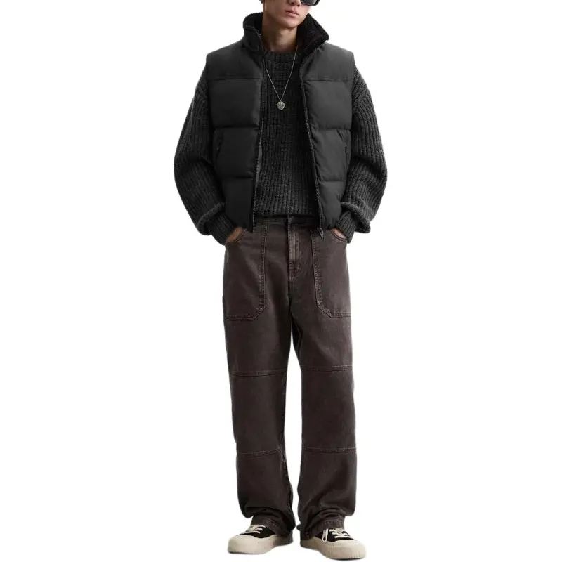 ZARA Vests Men Black-2