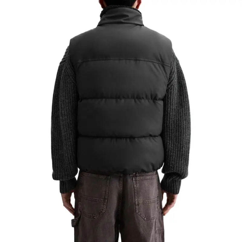 ZARA Vests Men Black-4