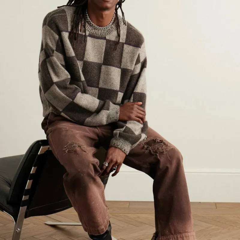 ENFANTS RICHES DEPRIMES Cashmere Sweater Men's Brown-1