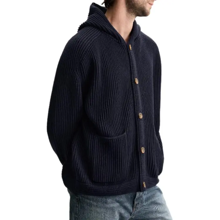 ZARA Sweaters Men Sea Blue-2
