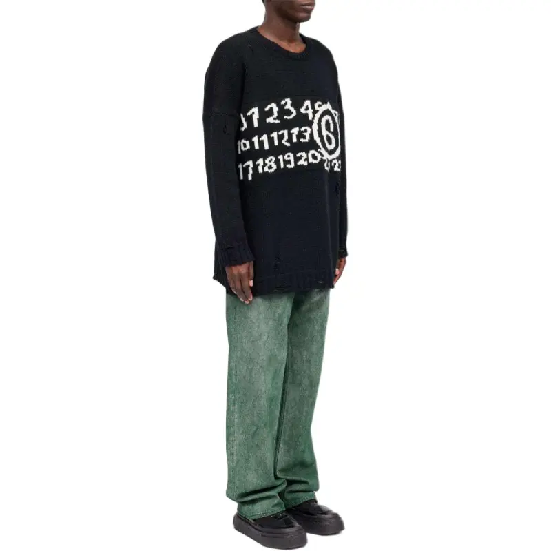 MM6 Maison Margiela Numeric Distressed Jumper-4