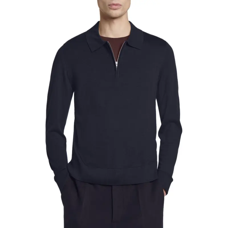 COS Polo Shirts Men Navy Blue-1