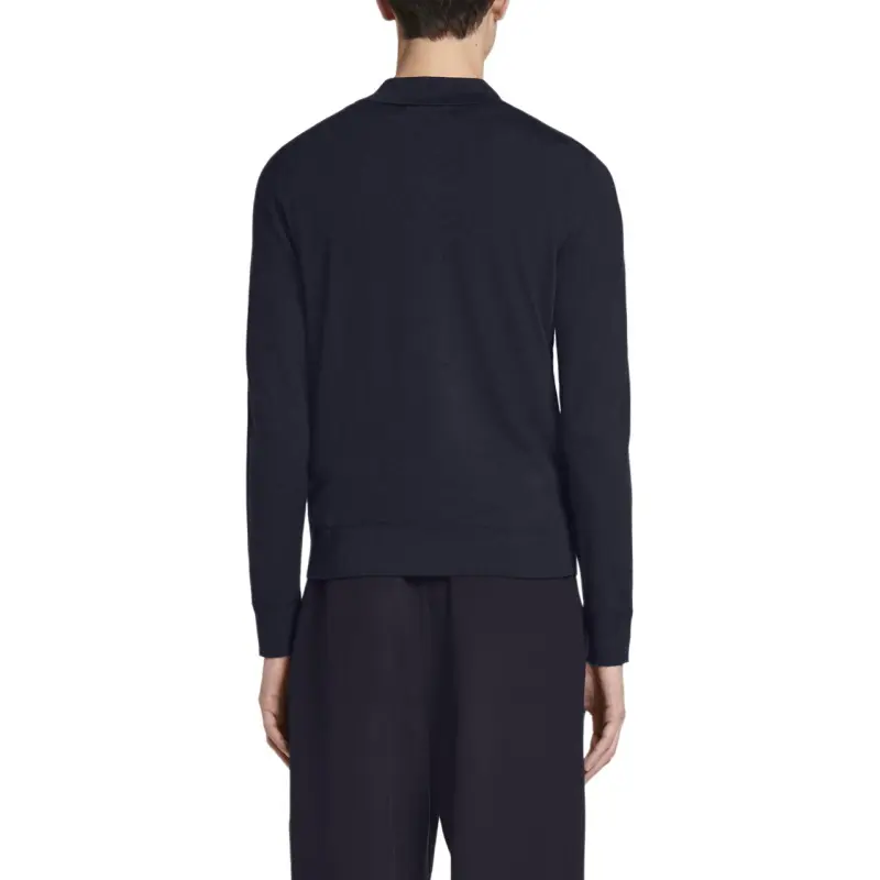 COS Polo Shirts Men Navy Blue-4