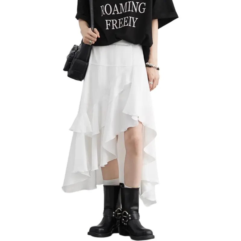 CHIC VEN Casual Long Skirt A Shape Fishtail Dress Women's-2