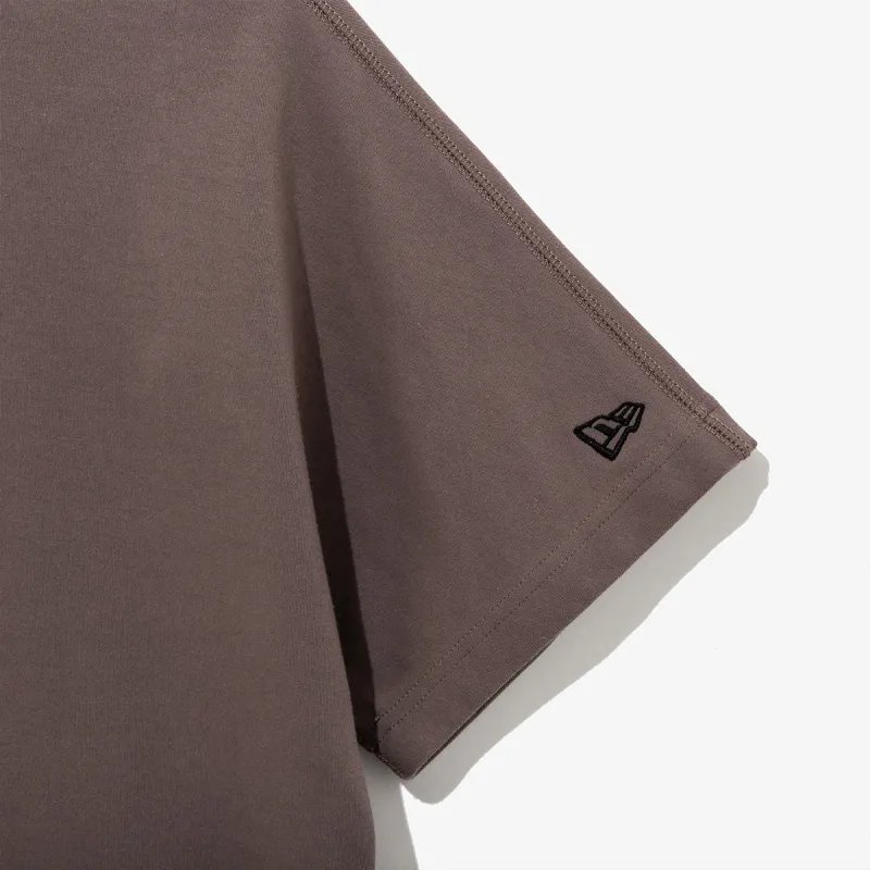 New Era T Shirt Korean Style Unisex Brown-3