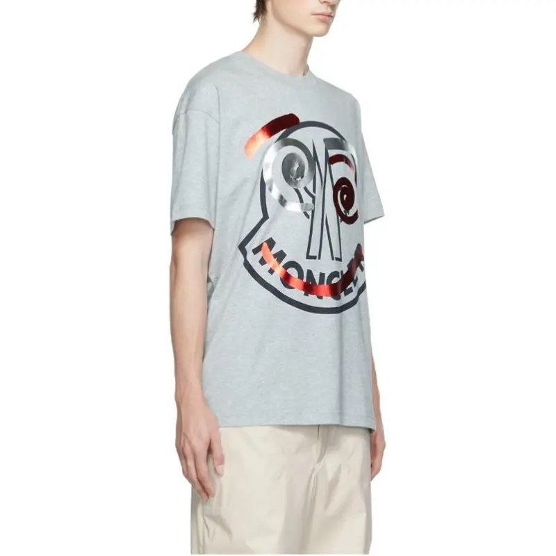 Moncler T Shirts Men Gray-2
