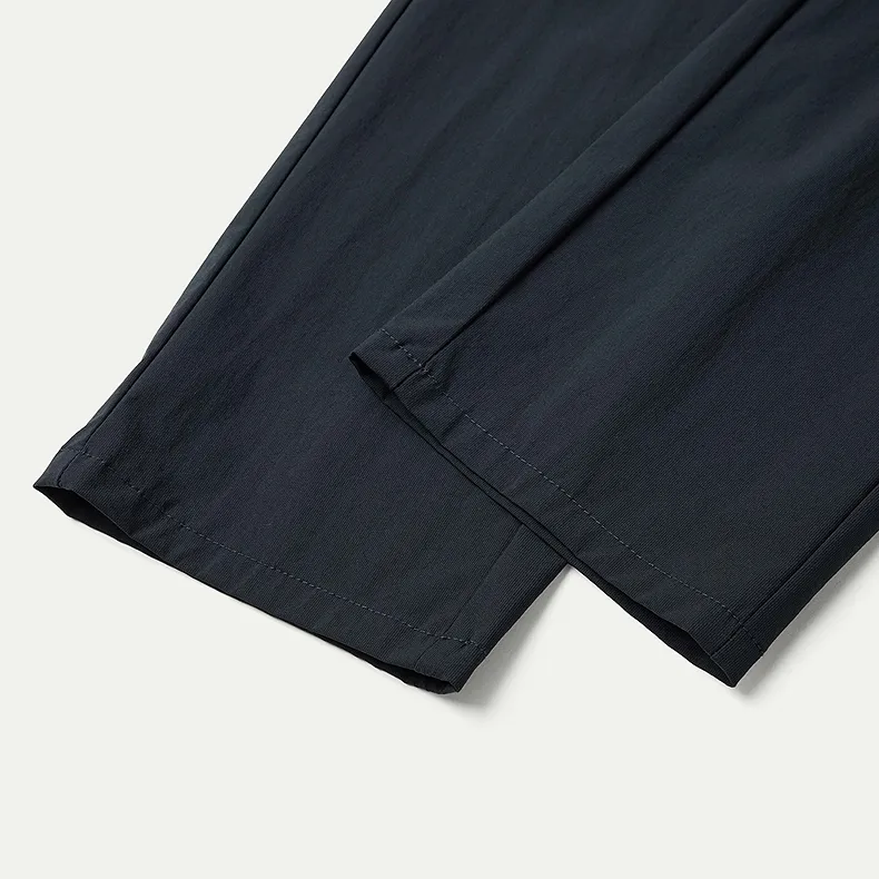 HLA Casual Pants Men's Navy Blue Pattern-4