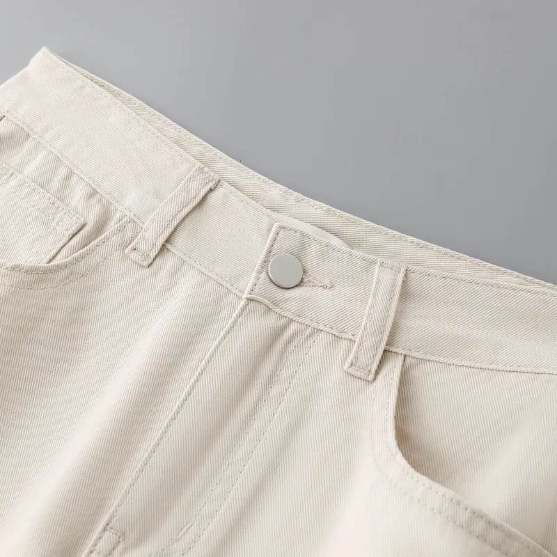 IHIMI Jeans Women's Ecru-3