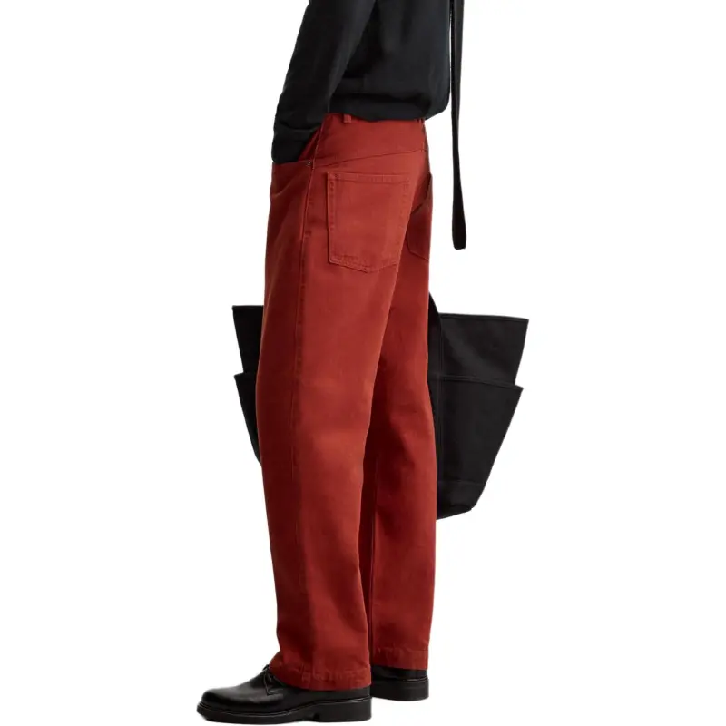 ZARA Jeans Men Red-4