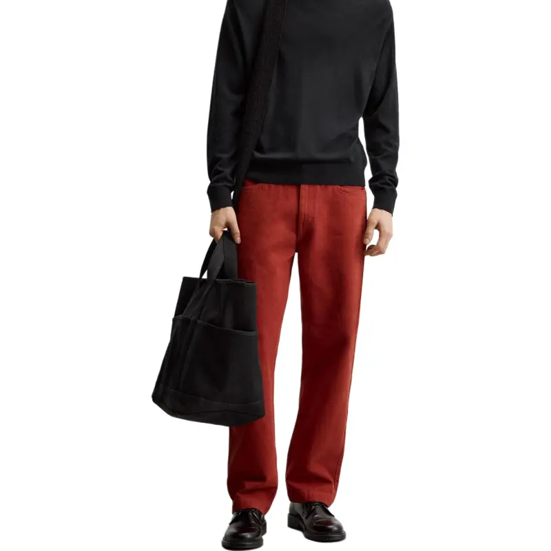 ZARA Jeans Men Red-3