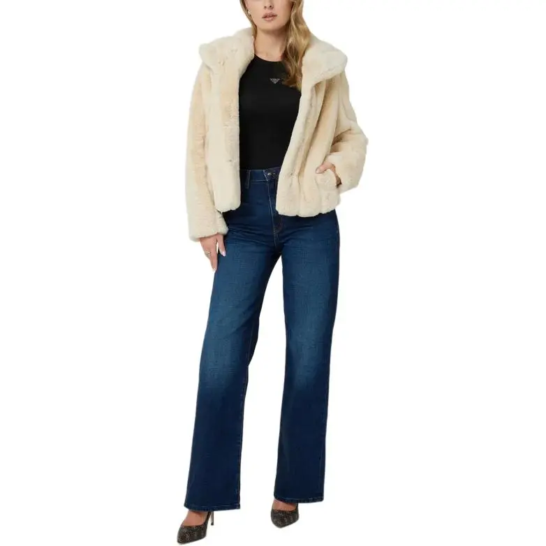 GUESS Jackets Coats Women's Beige-2