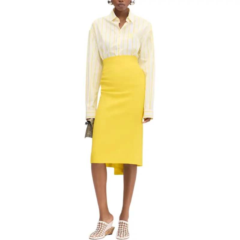Jacquemus Draped Straight Skirt-2