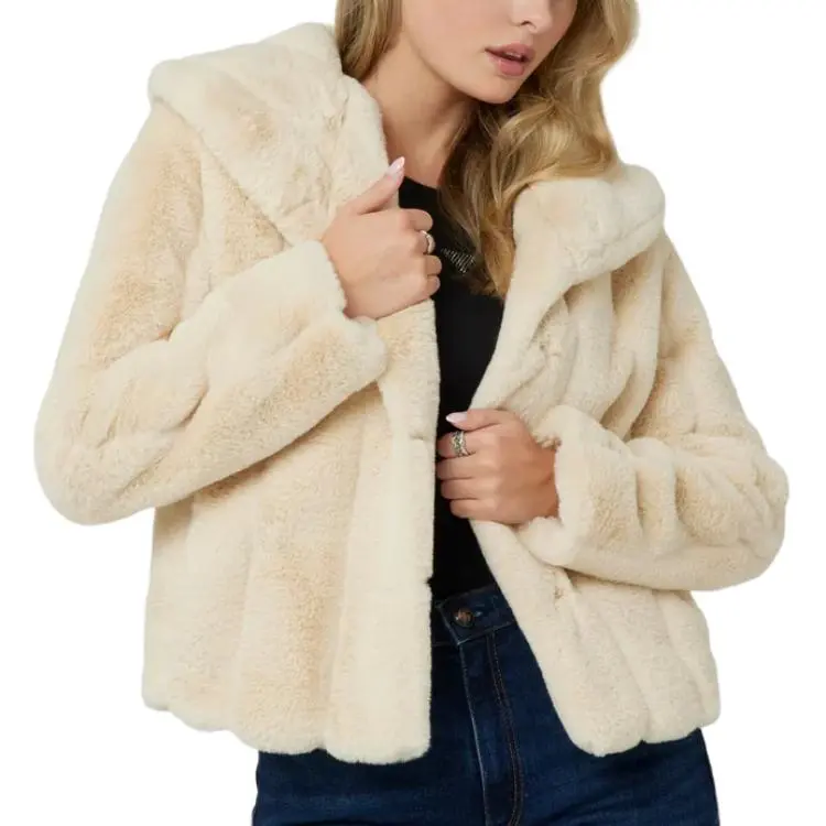 GUESS Jackets Coats Women's Beige-3