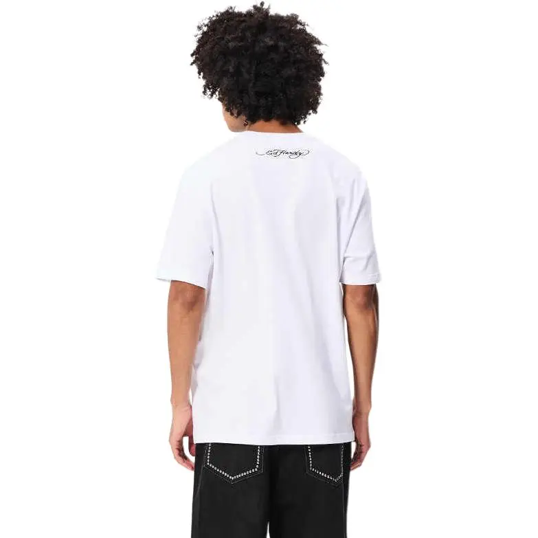 Ed Hardy T Shirts Men White E1QYM234-3