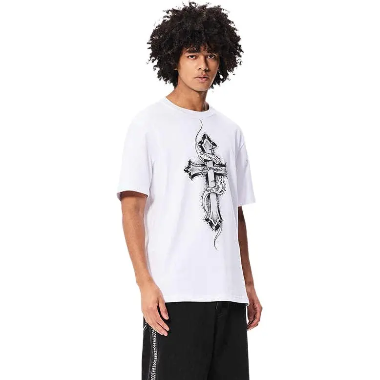Ed Hardy T Shirts Men White E1QYM234-2