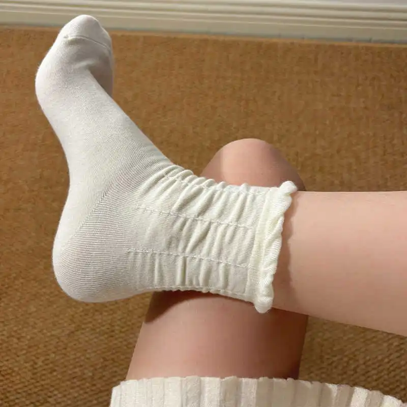 COTTON CHEESE Mid Calf Socks Women's 5 Pack-5