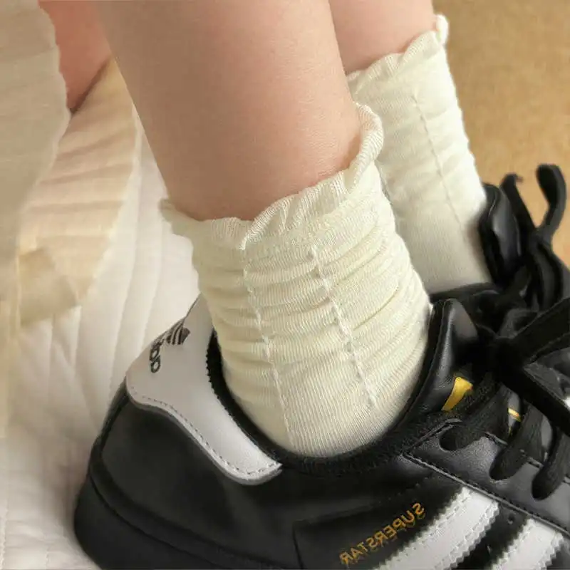 COTTON CHEESE Mid Calf Socks Women's 5 Pack-6