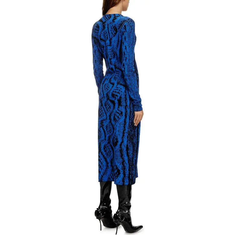 DIESEL FW24 Long Sleeved Dresses Women's Blue-3