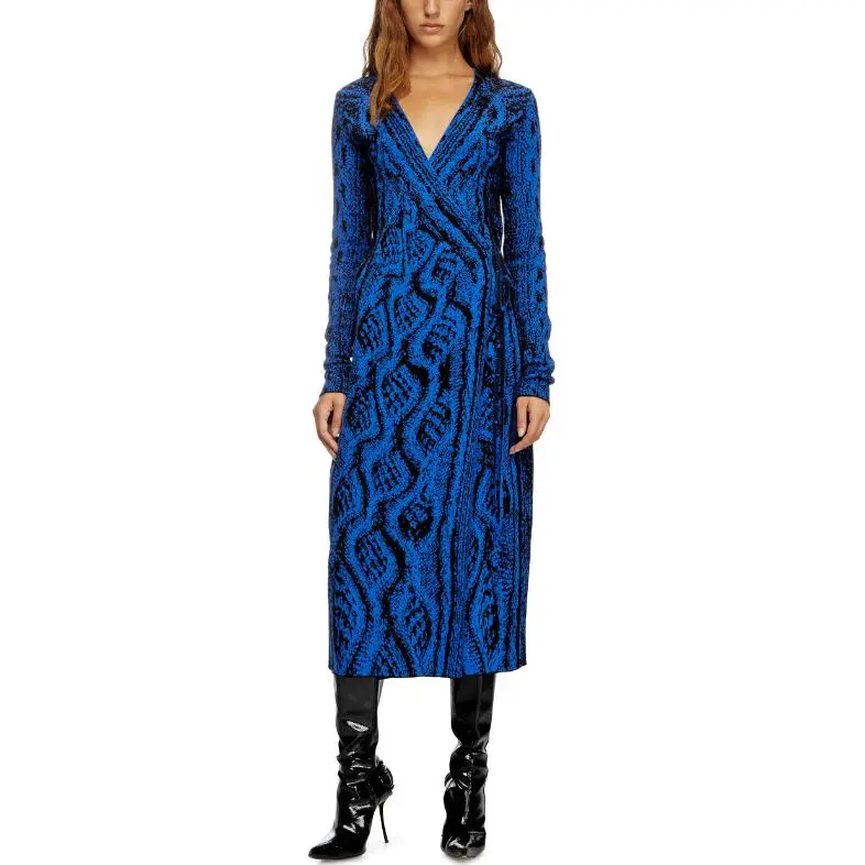 DIESEL FW24 Long Sleeved Dresses Women's Blue-2
